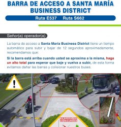 BARRA DE ACCESO SANTA MARÍA BUSINESS DISTRICT