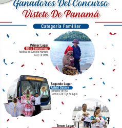 Ganadores del Concurso Vístete de Panamá – categoría familiar